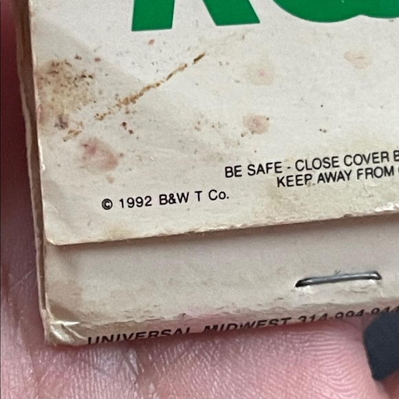 1992 vintage Kool Matchbook nostalgia, movie props, collectible - Picture 4 of 7